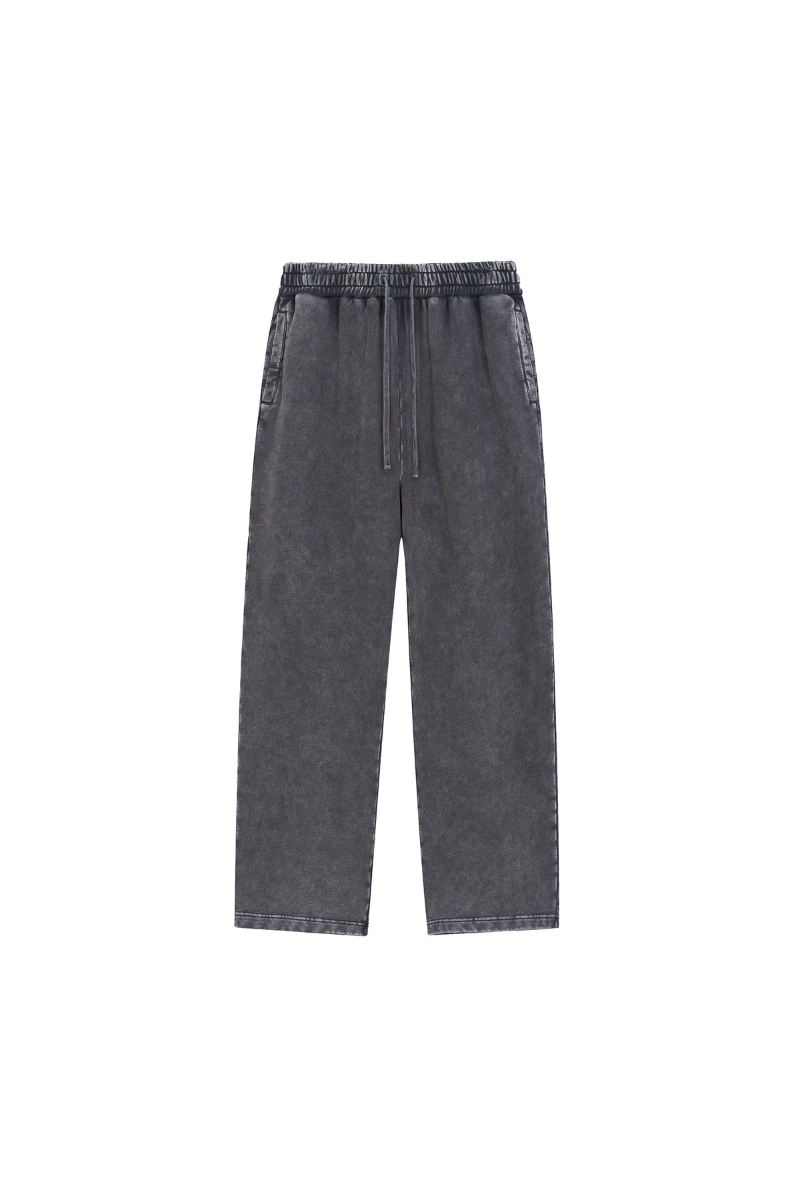 Women's Fall Snow-Wash Straight-Leg Cotton Sweatpants