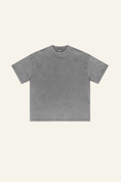 Men's Cotton Streetwear Vintage Washed T-shirt