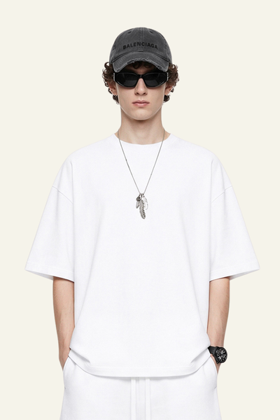 Men's Streetwear Relaxed Solid Color T-shirt