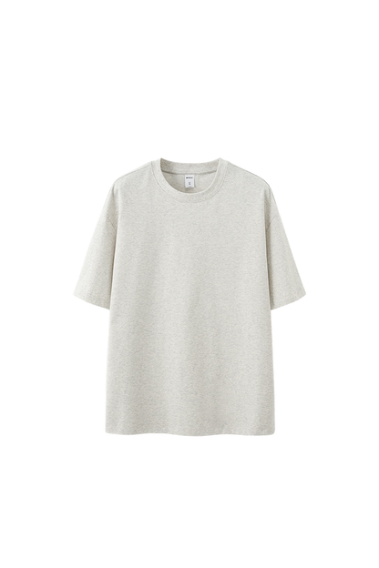 Men's Spring Summer 260g Solid Crewneck Oversized Tee