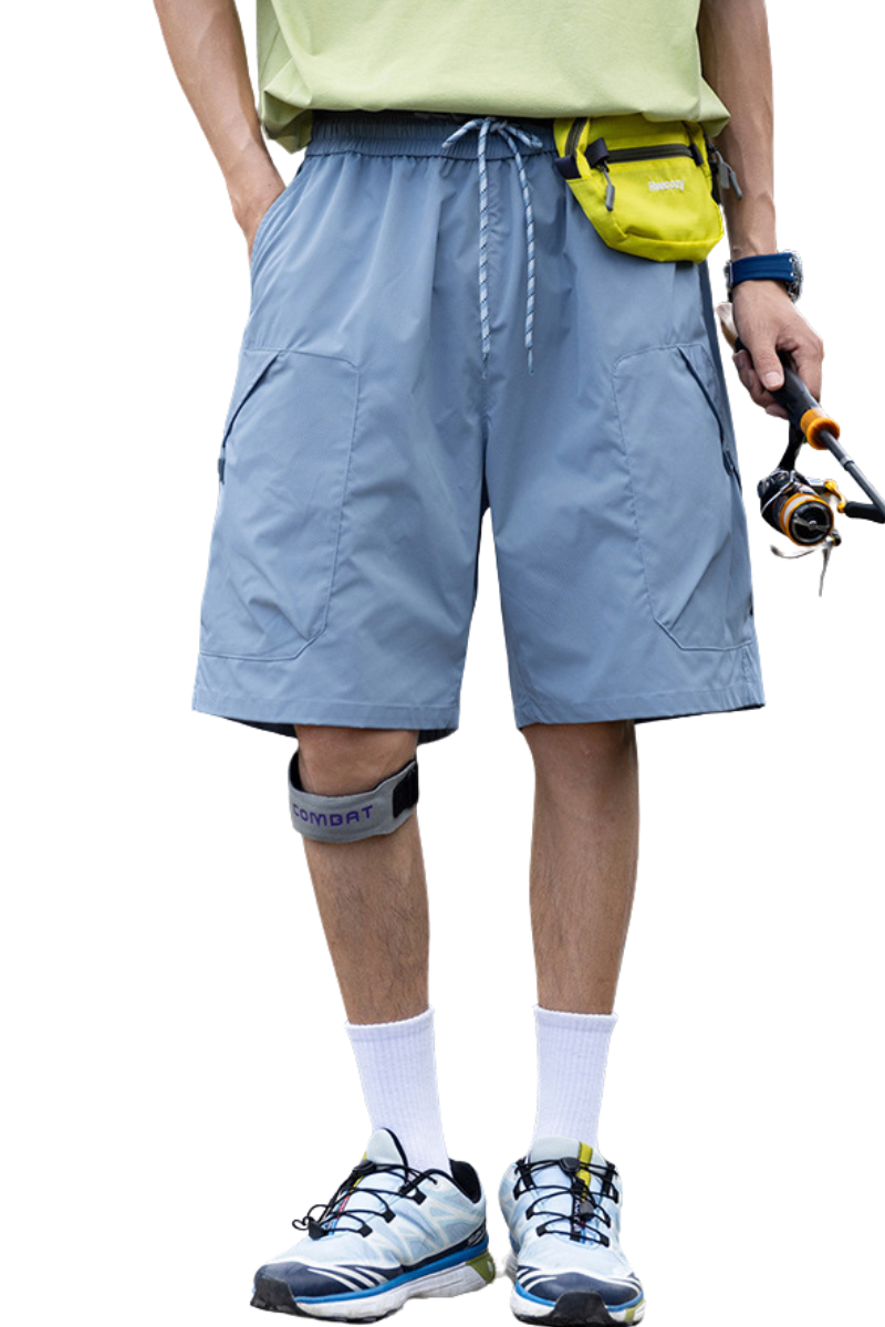 Unisex Summer Hiking Tech Cargo Multi-Pocket 5" Shorts
