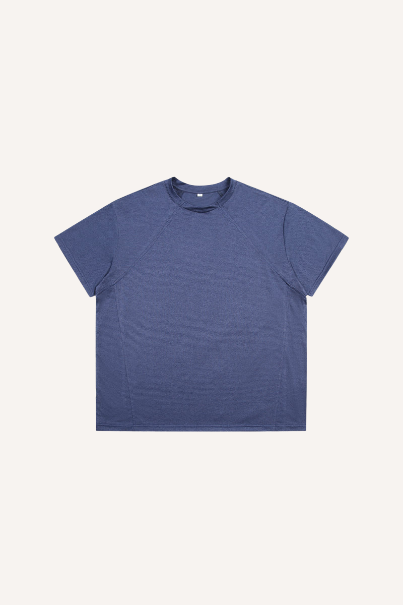 Unisex Summer COOLMAX LYCRA Wicking Quick Dry Mock Neck Tee