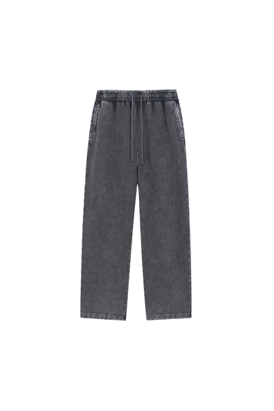 Men's Fall Snow-Wash Straight-Leg Cotton Sweatpants