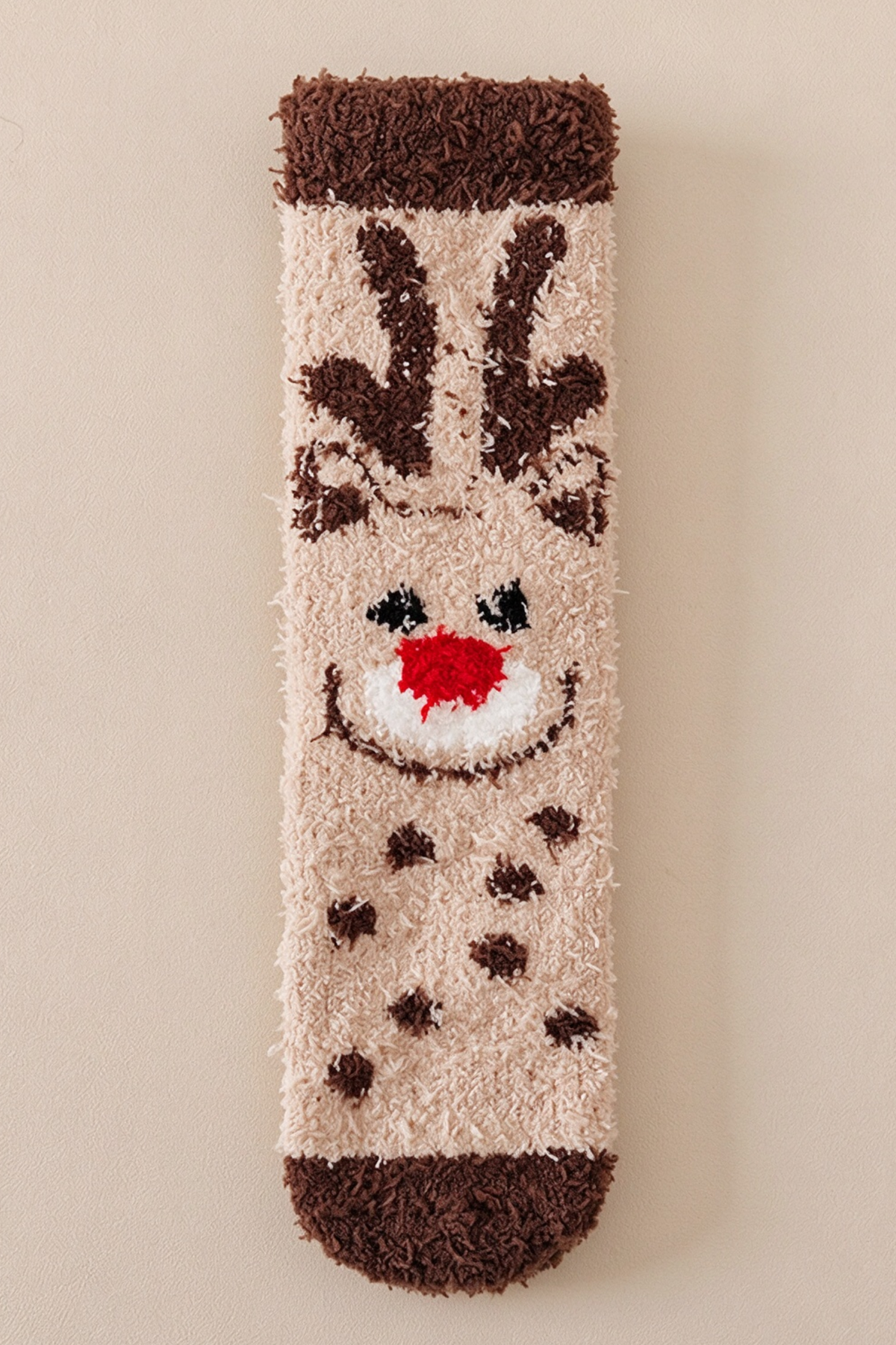 Unisex Winter Christmas Coral Fleece Warm Sleep Mid Socks