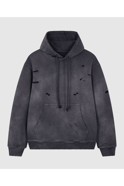 Women Fall Clothing 420G Ripped Washed Oversized Hoodie