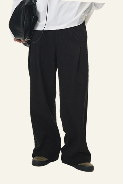 Women's Streetwear Twill Wide Leg Pants