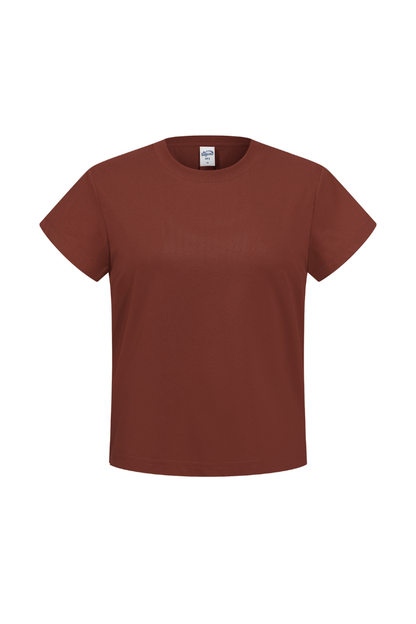 Women's Cotton Athletic Solid Minimalist T-shirt