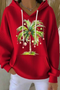 Red Christmas Palm Tree