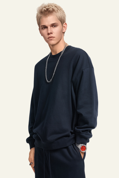 Men's Solid-Colored Pullover