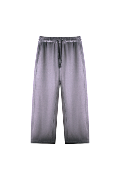 Women Fall Washed Gradient Wide Leg Sweatpants