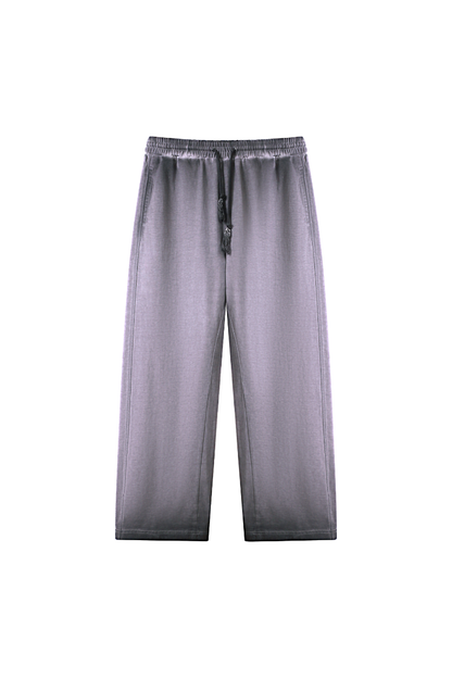 Women Fall Washed Gradient Wide Leg Sweatpants