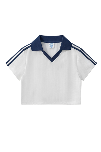 Women's Summer 2026 Football Jersey Street Crop Tee