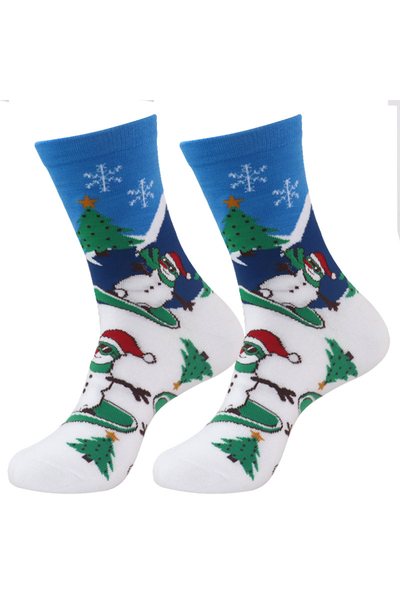 Unisex Christmas Long Cotton Casual Sports Socks