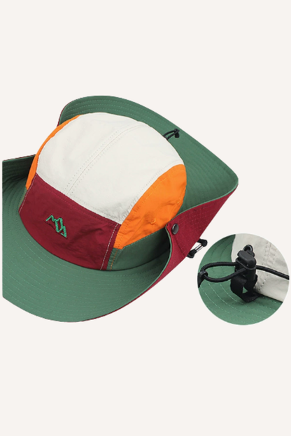 Unisex Summer Japanese Colorblock Quick Dry Bucket Hat