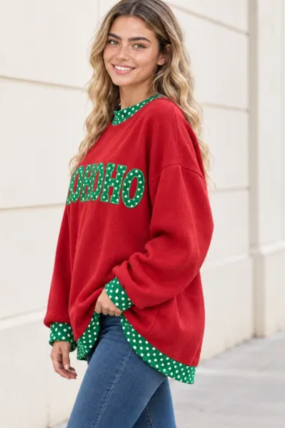 Women Fall Clothing Christmas Merry Letter Sweatshirt