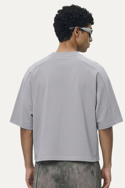 Men's 180g Polyester Cropped Oversized Cooling Tee