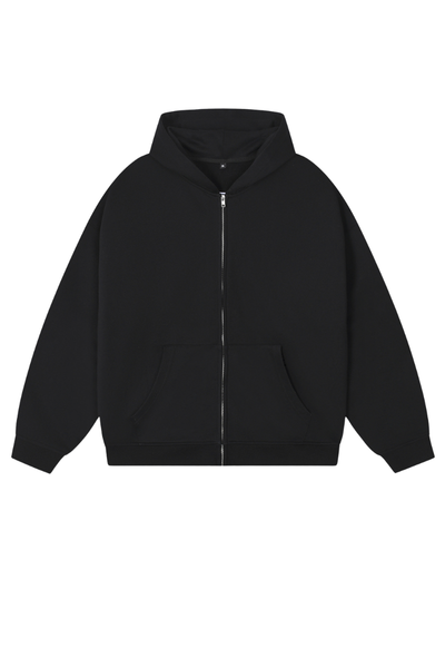 Men's Spring Summer 360g Solid Terry Zip Hoodie