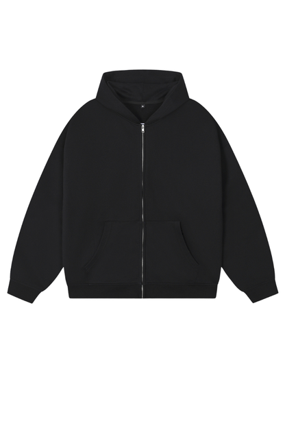 Men's Spring Summer 360g Solid Terry Zip Hoodie