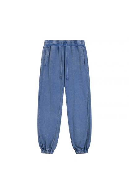 Men Fall Clothing 400G Washed Relaxed Cuff Jogger Pants