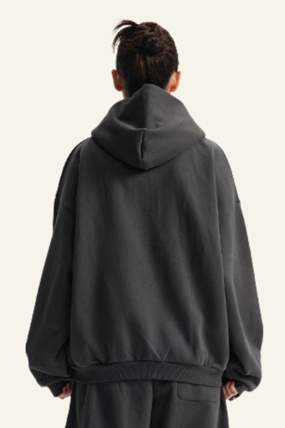 Women's Streetwear Full Zipper Hooded Jacket