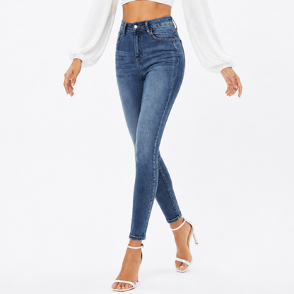 Women's Wash Stretch High Waist Slim Fit Skinny Jeans