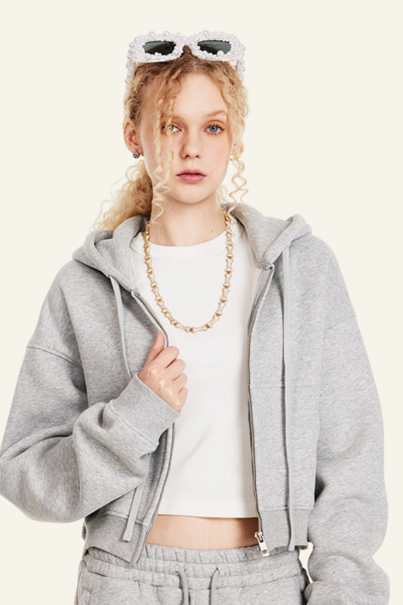 Women's Full Zipper Hooded Jacket