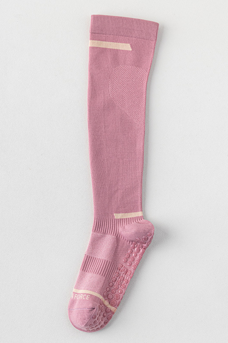 Women Fall Compression Non Slip Knee High Yoga Sports Socks