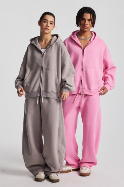Men/Women's unisex coat and casual pants set - couple's style