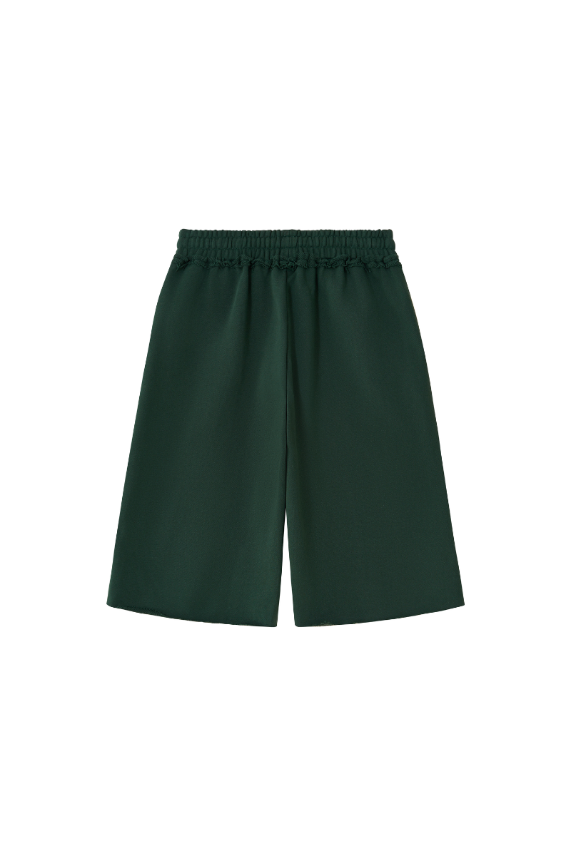 Unisex Fall Clothing Heavy Terry Drawstring Wide Shorts