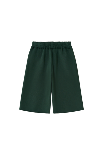Unisex Fall Clothing Heavy Terry Drawstring Wide Shorts