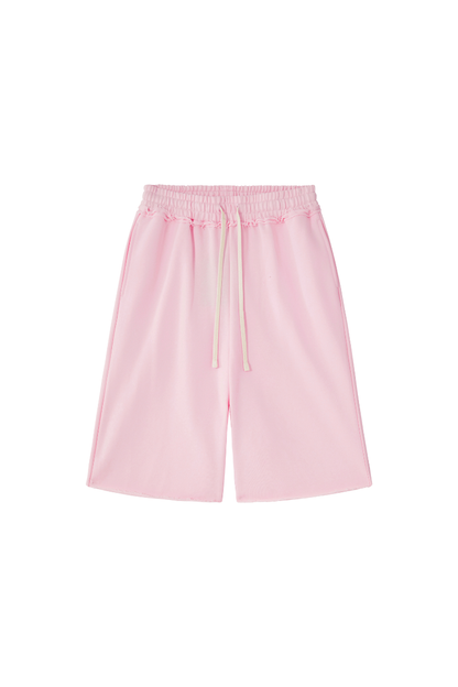 Unisex Fall Clothing Heavy Terry Drawstring Wide Shorts