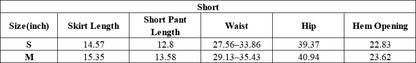 Unisex Quick Dry A-Line Colorblock Cargo Skort AntiExpo
