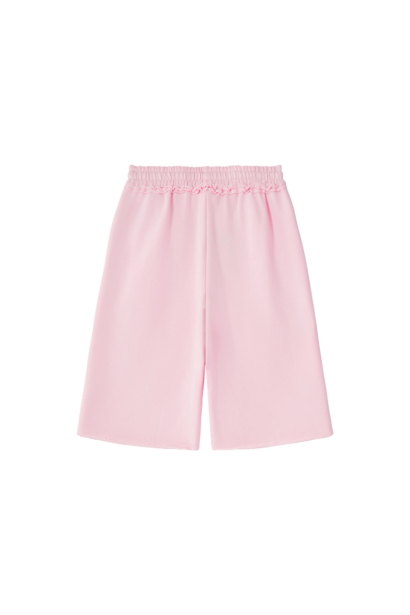 Unisex Fall Clothing Heavy Terry Drawstring Wide Shorts