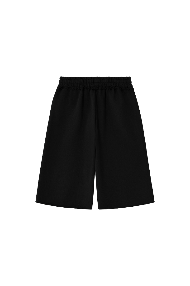 Unisex Fall Clothing Heavy Terry Drawstring Wide Shorts