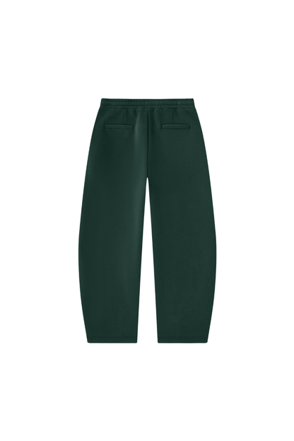 Unisex Fall Clothing Fleece Lined Curved Wide Leg Pants