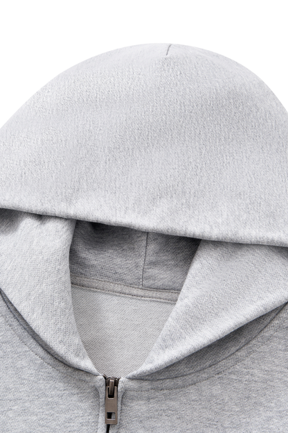 Men Fall Clothing Heavy Terry Double-Zip Pocket Hoodie