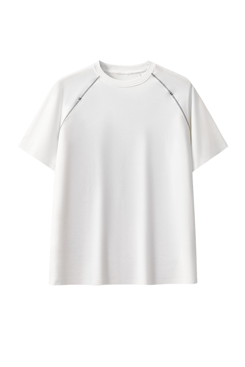Men's 7A Antibacterial Cotton 3D Patchwork Tee