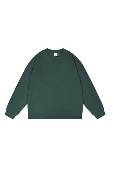 Women's 305g Heavy Cotton Loose Crewneck Long Sleeve Tee