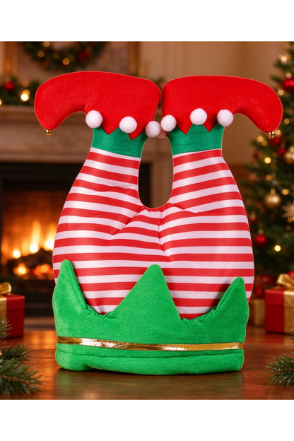 Christmas Elf Legs Novelty Hat Funny Party Costume Headwear