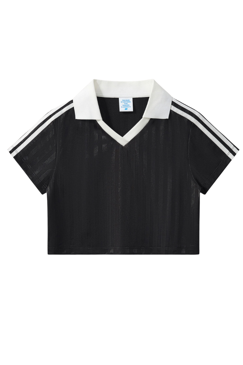 Women's Summer 2026 Football Jersey Street Crop Tee
