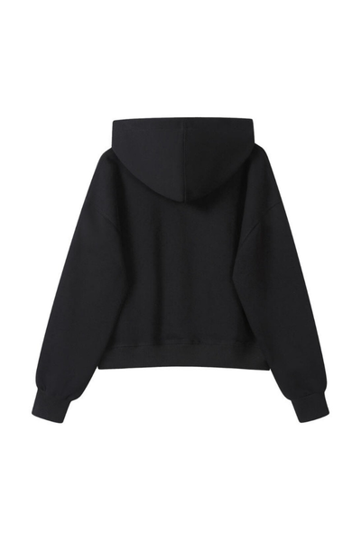 Women Fall 350gsm Cropped Drop Shoulder Pullover Hoodie