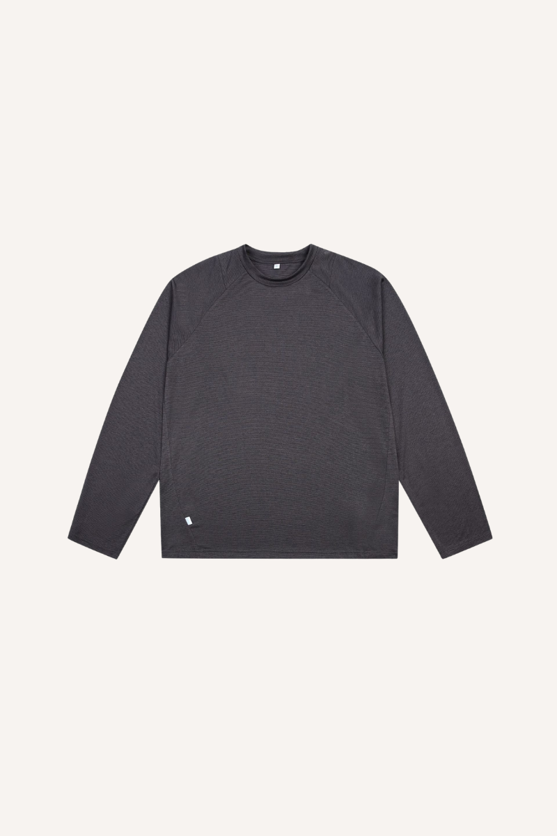 Men‘s COOLMAX LYCRA Wicking Quick Dry Paneled LS Tee
