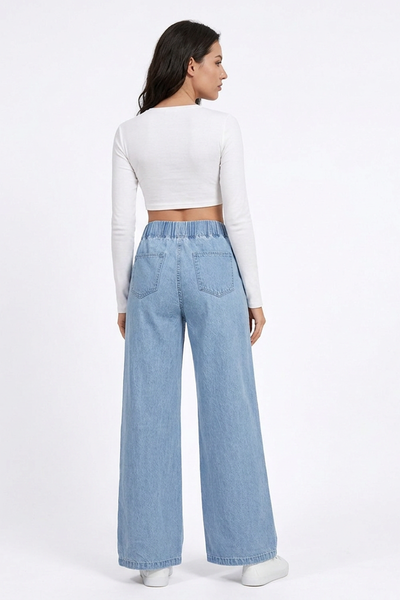 Women's High Waist Baggy Wide Leg Jeans