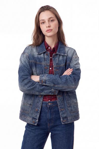 Women's Relaxed Classic Fit Denim Jacket