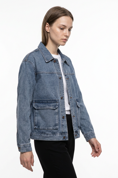 Women's Classic Washed  Relaxed Denim Jacket