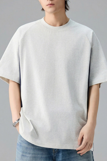 Men's Summer Half Raglan Sleeve side colorblock Cooling Tee
