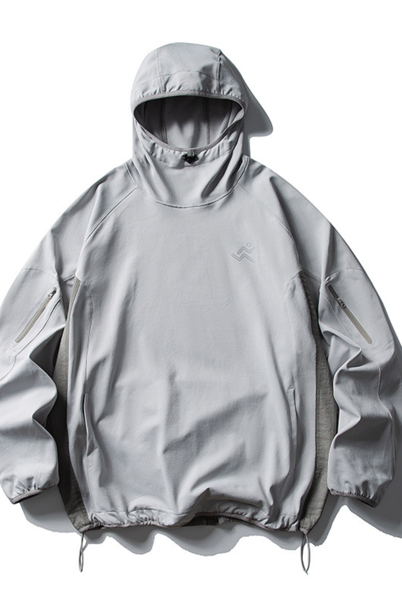 Unisex Outdoor Light Colorblock Reflective Quick Dry Hoodie