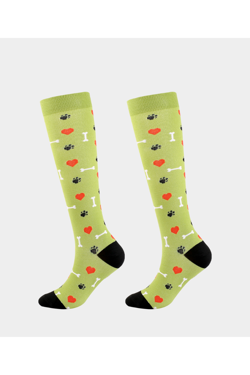 Unisex Fall Halloween Cushioned Knee High Compression Socks