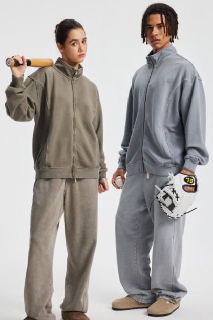 Men/Women's unisex stand-up collar casual jacket for couples