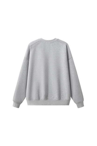 Women Fall Cotton Blend Raglan Oversized V Neck Sweatshirt